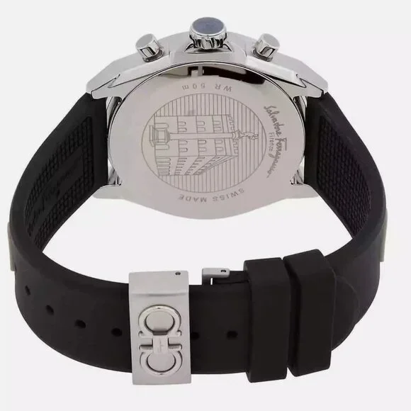 NEW Salvatore Ferragamo Men's Silver Watch